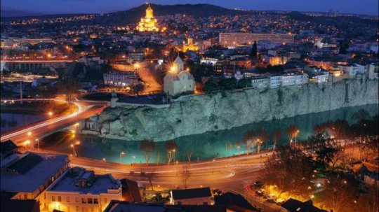Tiflis Hauptstadt am Mtkwari Fluss 
